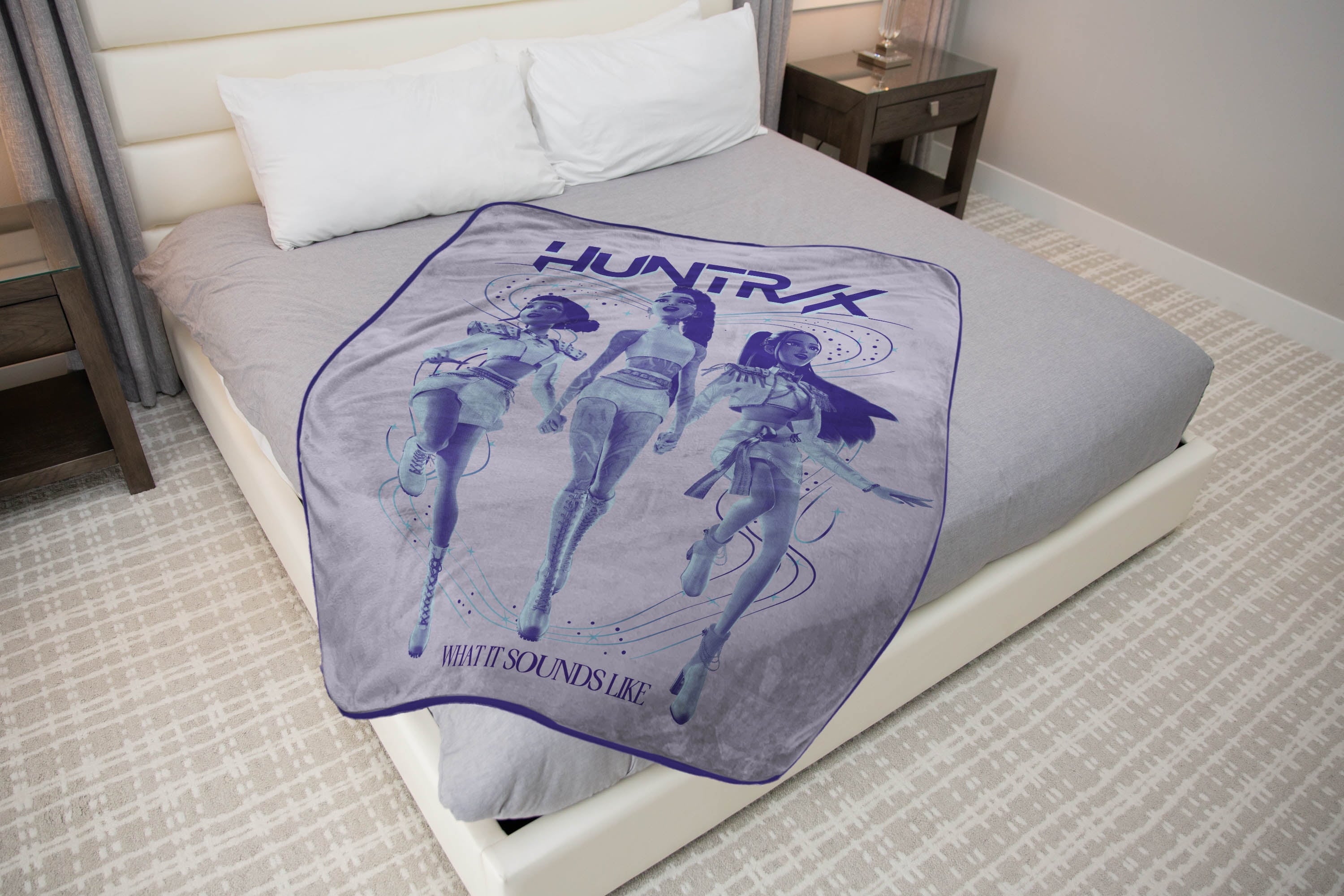 KPOP Demon Hunters This Is What It Sounds Like Silk Touch Throw Blanket, 46x60 - Image 4