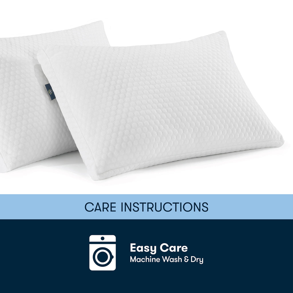 pedic Sleep Chill Standard/Queen Bed Pillow, Hypoallergenic Fill - Image 5
