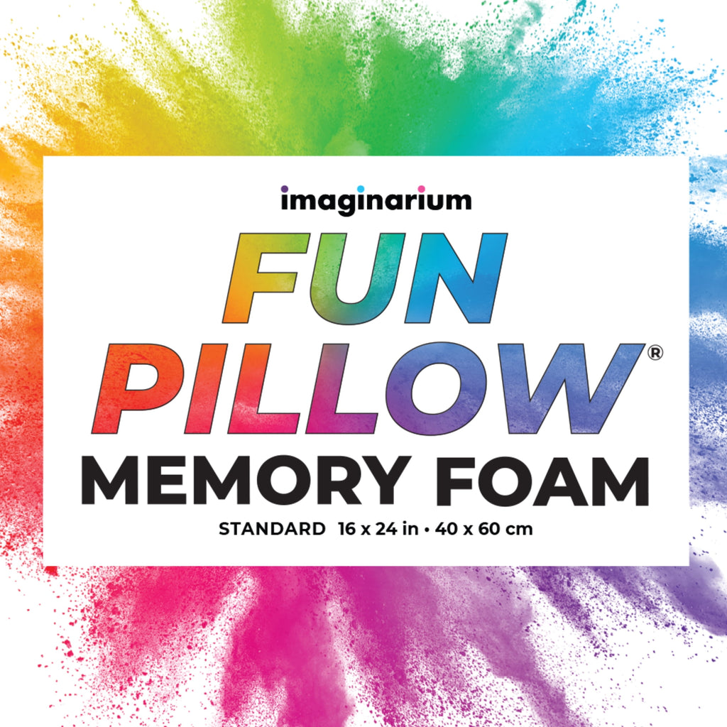 Memory Foam Fun Pillow with Cool-to-the-Touch Cover, Standard/Queen, Cosmic Blue, 2 Pack - Image 4