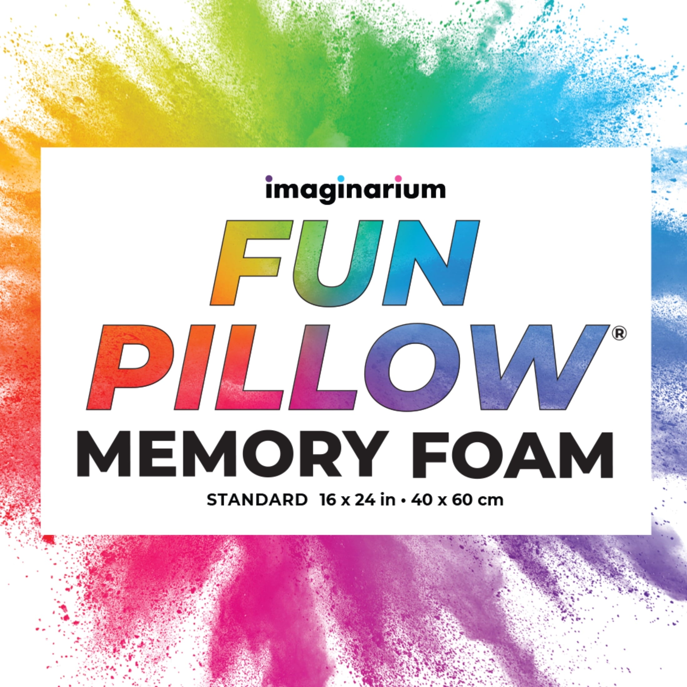 Memory Foam Fun Pillow with Cool-to-the-Touch Cover, Standard/Queen, Cosmic Blue, 2 Pack - Image 4
