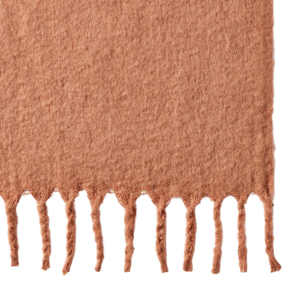 Faux Mohair Cozy Couch Throw Blanket Terracotta Clay, 50x72" - Image 5