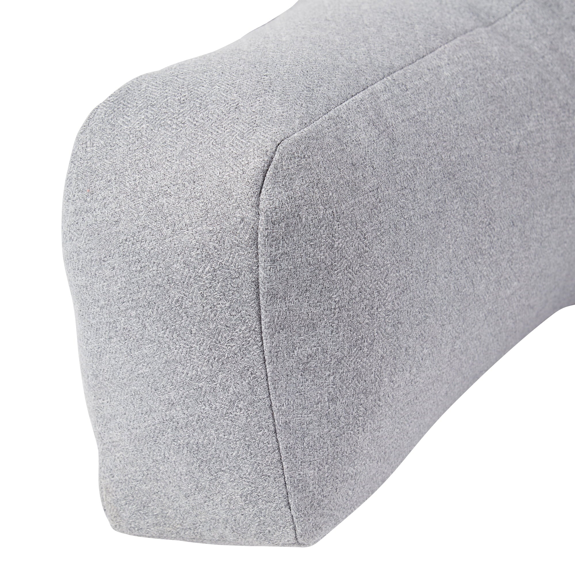 Jumbo Cement Gray Polyester Bed Rest Pillow - Image 4