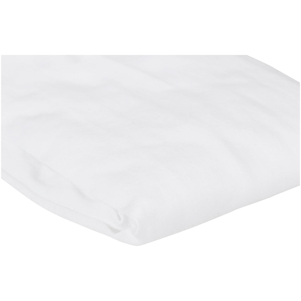 TL Care 100% Natural Breathable Cotton Jersey Knit Fitted Bassinet Sheet, White, 15" x 33", Soft Breathable, for Boys and Girls - Image 4