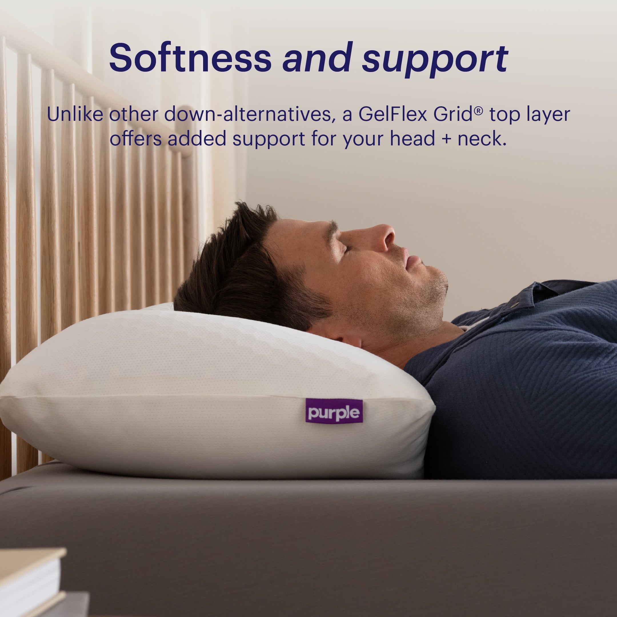 GridCloud Pillow, Honeycomb Gelflex Top Layer, Hypoallergenic, Down - Alternative - Image 5