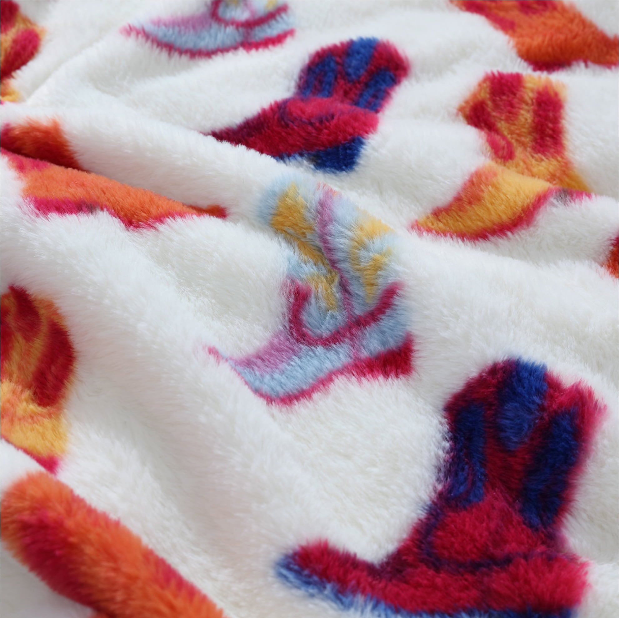 50" x 60" Cowboy Western Faux Fur Throw for Teens and Young Adults - Image 5
