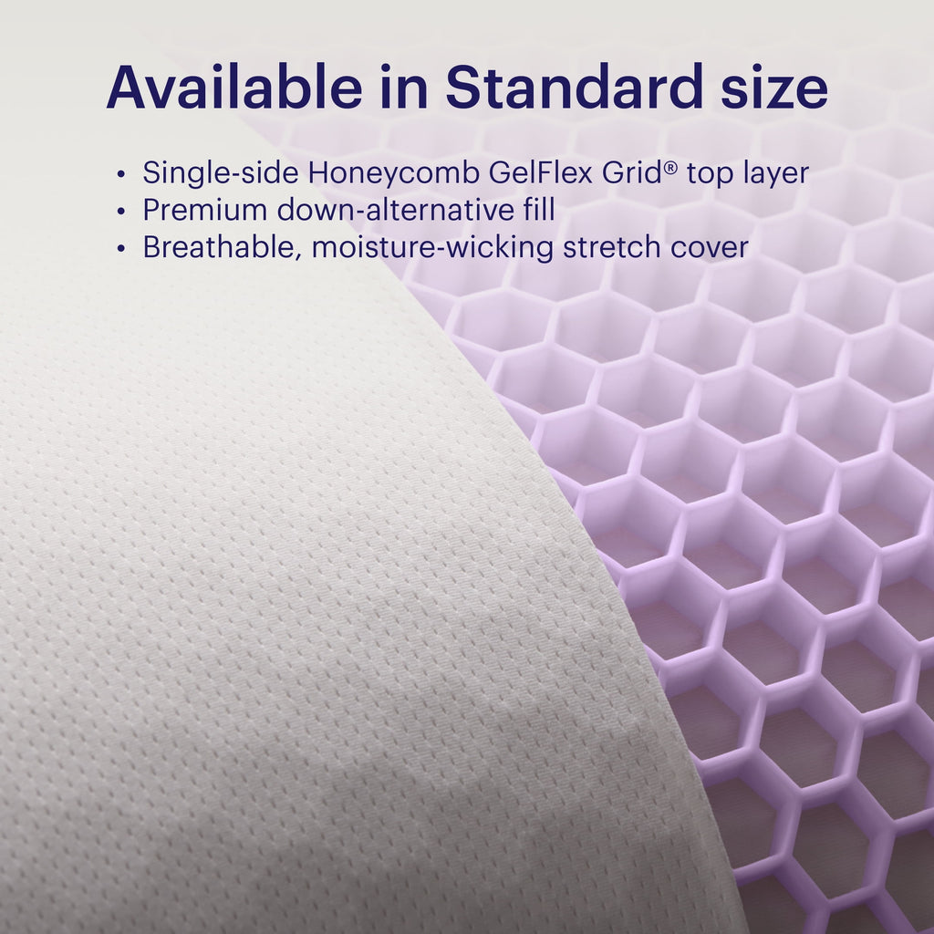 GridCloud Pillow, Honeycomb Gelflex Top Layer, Hypoallergenic, Down - Alternative - Image 2