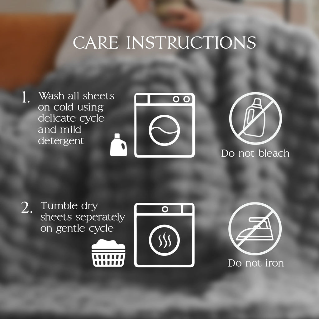 Serenade Gray Textured Faux Fur Throw Blanket, 50 x 70 - Image 6