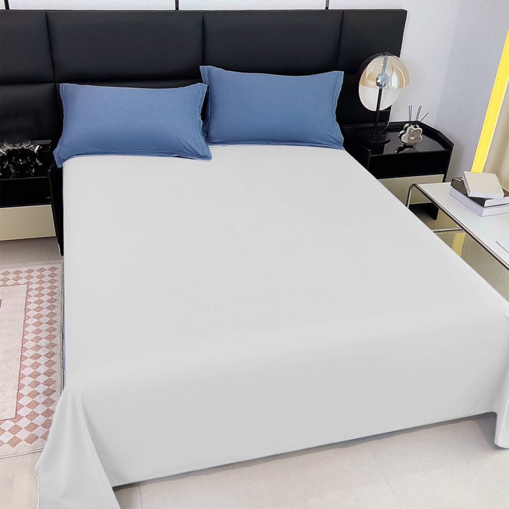 Color Twin Size Flat Sheet - Hotel Quality Top Flat Bed Sheet Only, Ultra Soft, Comfy, Breathable & Cooling - Fade & ... - Image 5