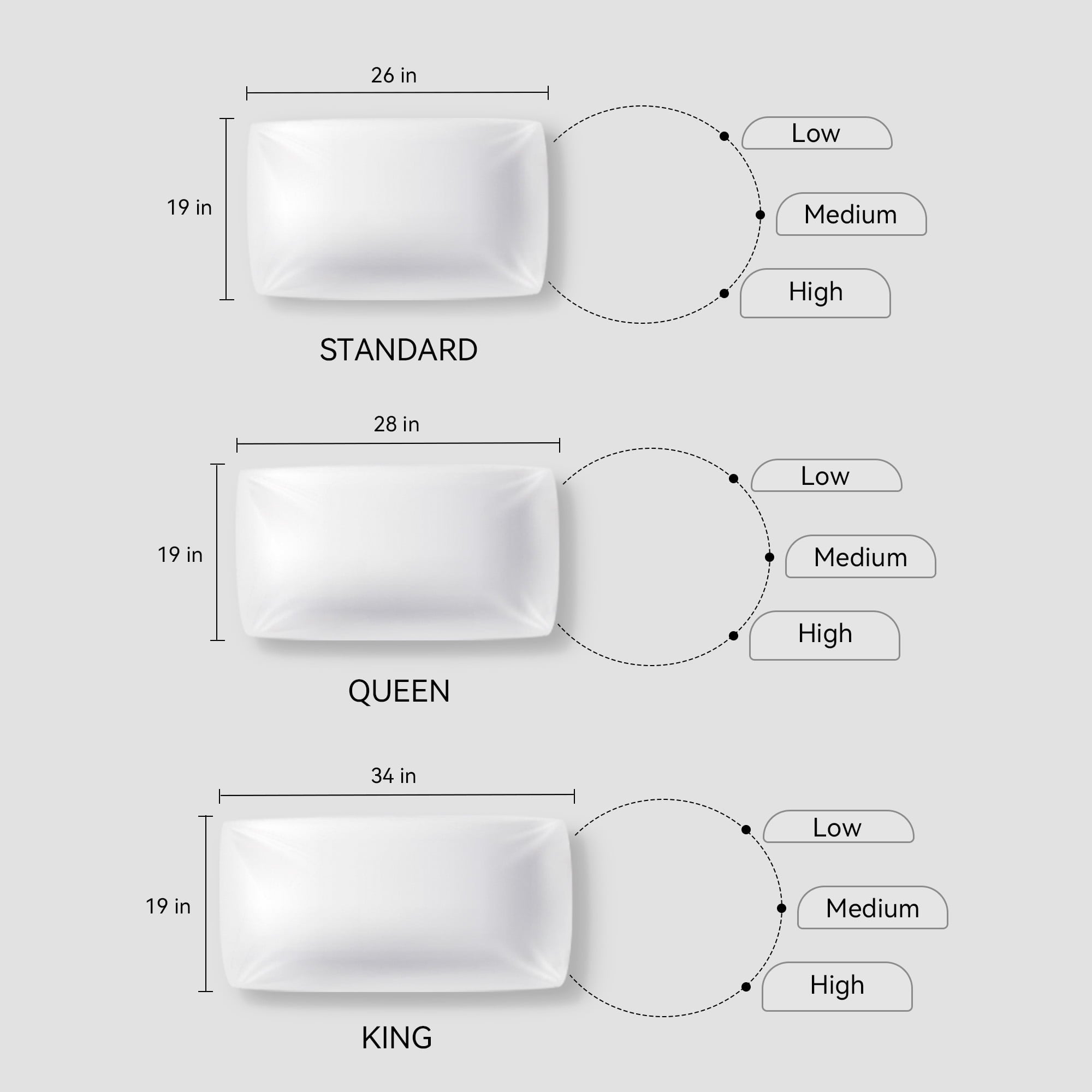 Bed Pillows for Sleeping, Queen Size Set of 2, Sandwich Mesh with Breathable Sides, Premium Medium pillows for Back, ... - Image 3