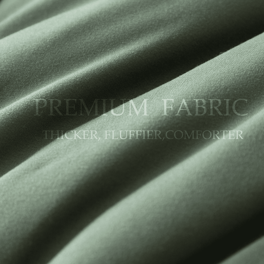 3-Piece Twin Size Comforter Set, Green Down Alternative Reversible Bedding Set, All-Season Quilted Soft Comforter wit... - Image 2