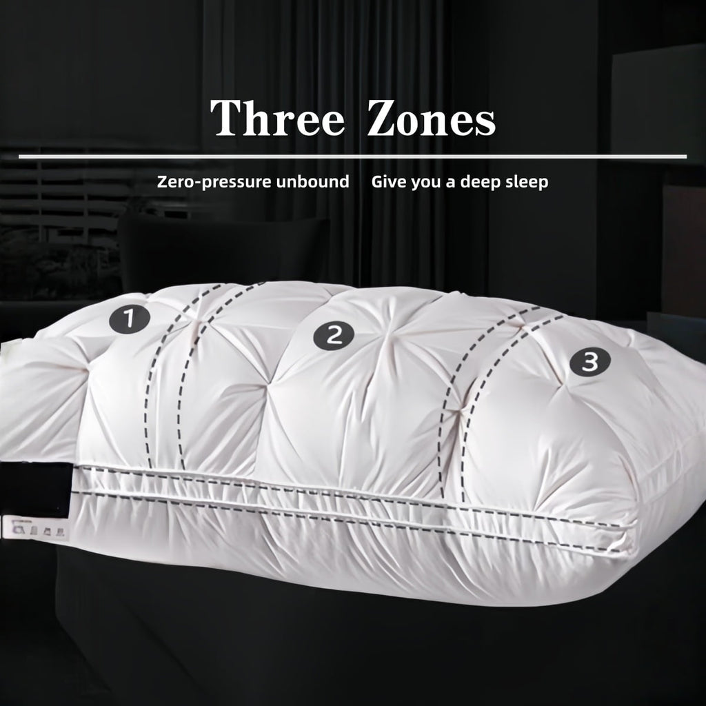 2-Pack 3-Line Grid Bed Pillow (20.1" x 13.97") - Soft, Breathable and Hypoallergenic - Image 3