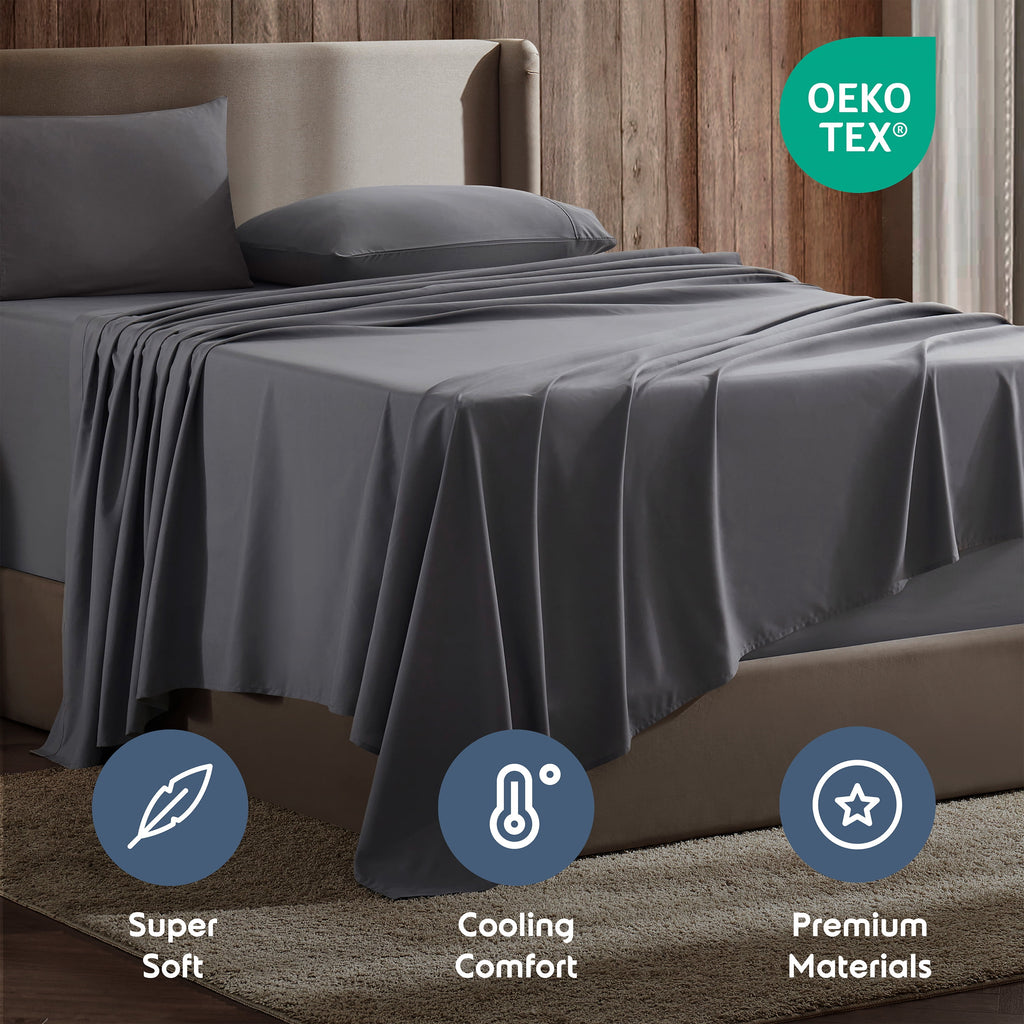 Queen Sheets Set, 1800 Series Extra Deep Pocket Sheets Queen Soft Microfiber Bed Sheets, 4 Piece Queen Sheet sets - Image 2