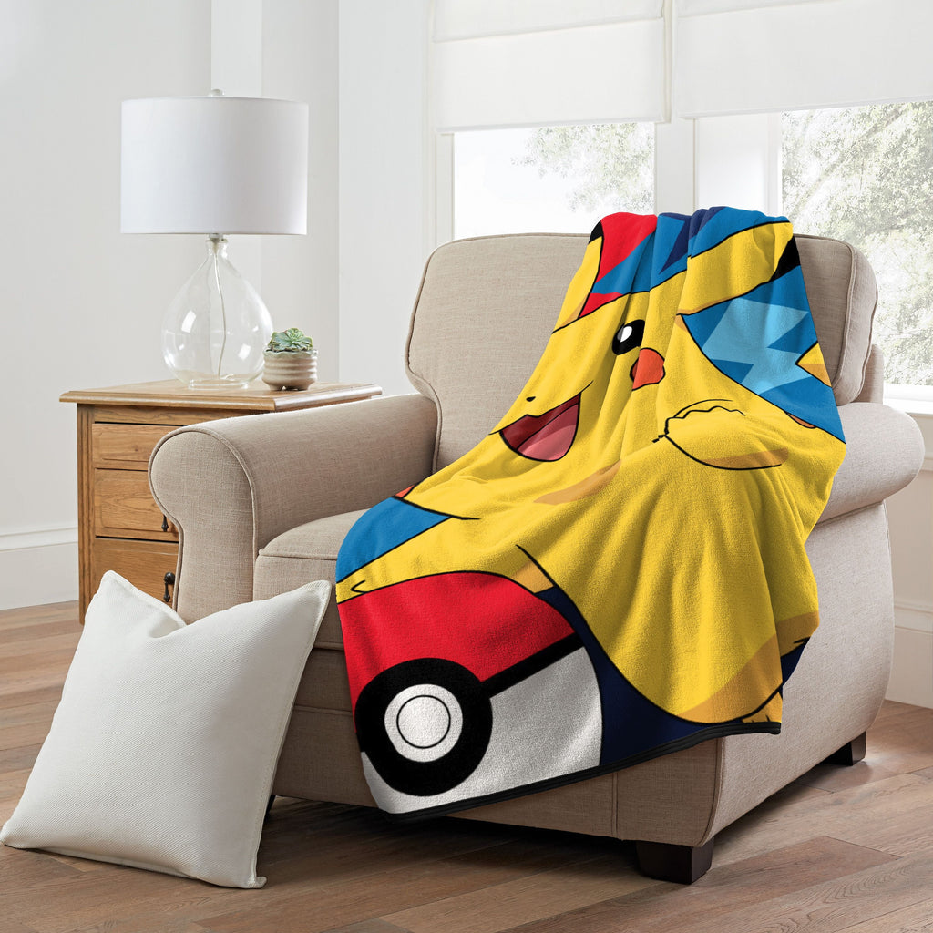 Pokemon Throw Blanket, "Quick Capture", Micro Raschel, 46in x 60in, 1 Each - Image 2