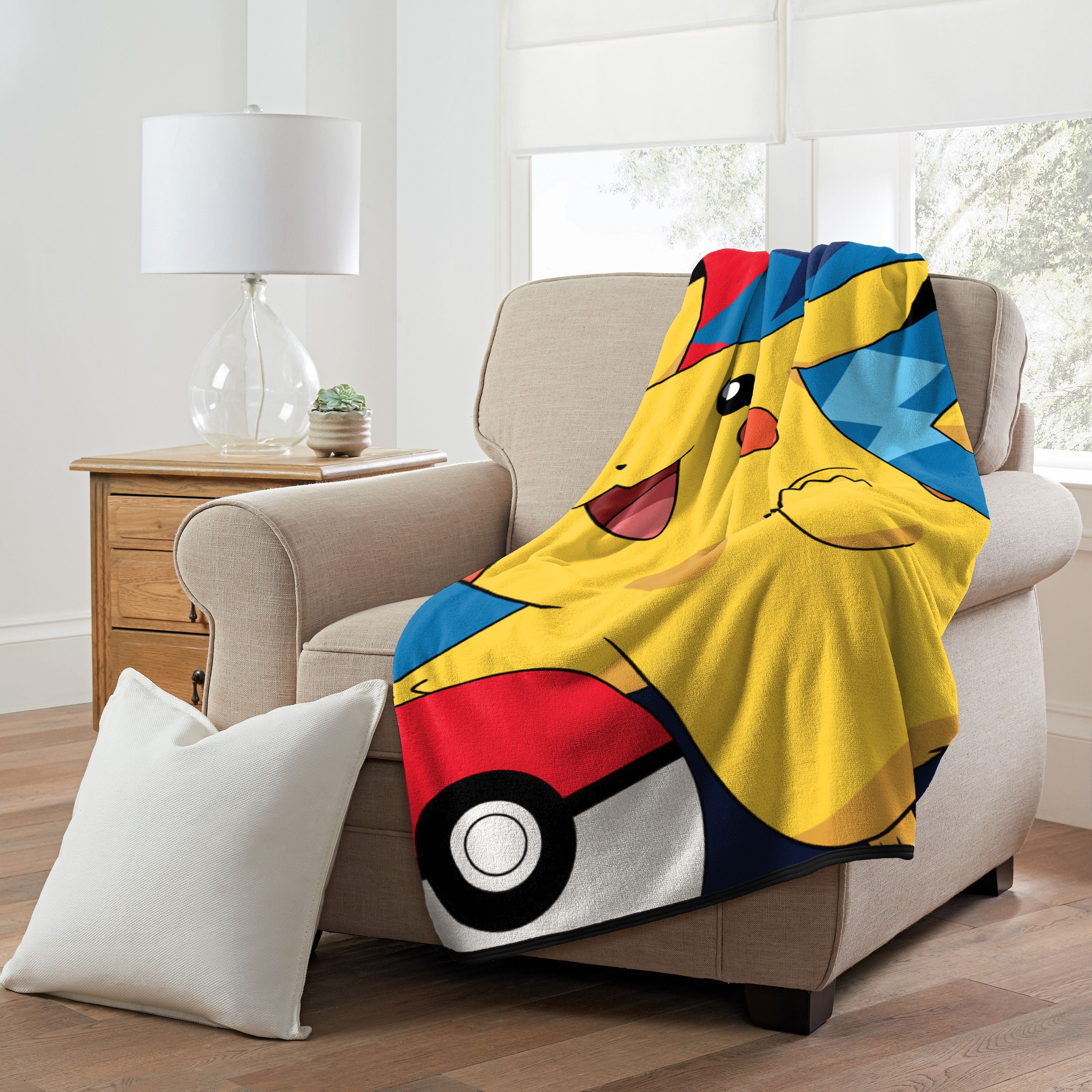 Pokemon Throw Blanket, "Quick Capture", Micro Raschel, 46in x 60in, 1 Each - Image 2