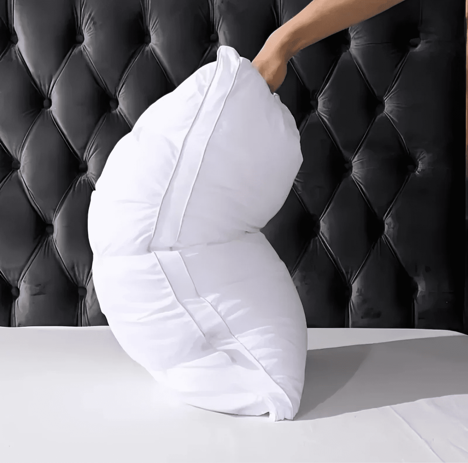 Queen Size Bed Pillows Set of 2, Hotel Quality, Down Alternative Gusseted Bed Pillows for Side, Back, or Stomach Slee... - Image 4
