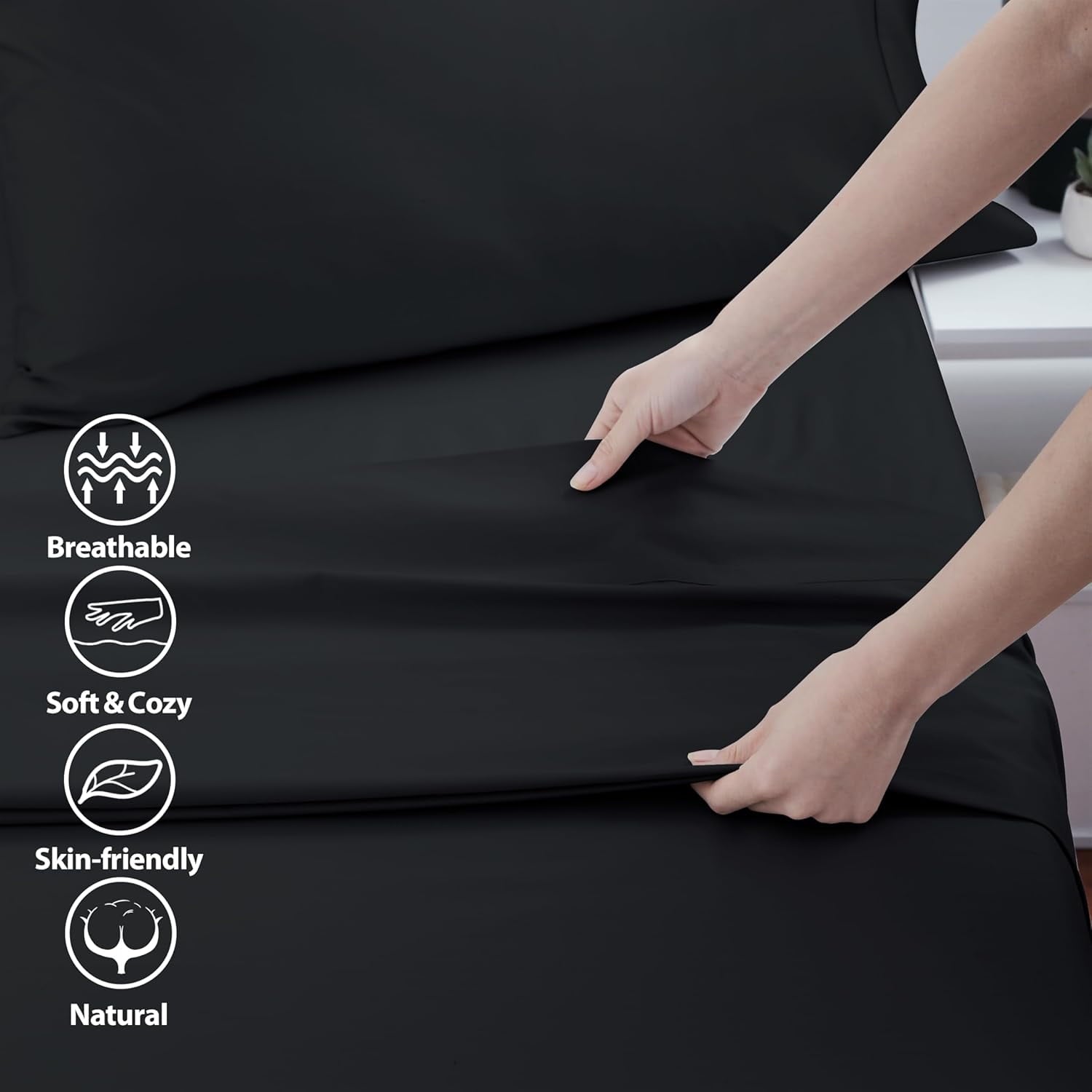 Sheet Only, 600 Thread Count 100% Egyptian Top Sheet 1Pcs, Cool & Breathable Bed Sheets Wrinkle, Fade, Stain Resistan... - Image 4