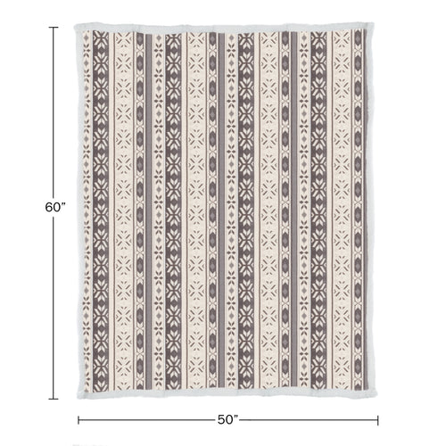 50x60-Inch Machine Washable Fleece Blanket with Snowflakes - Image 2
