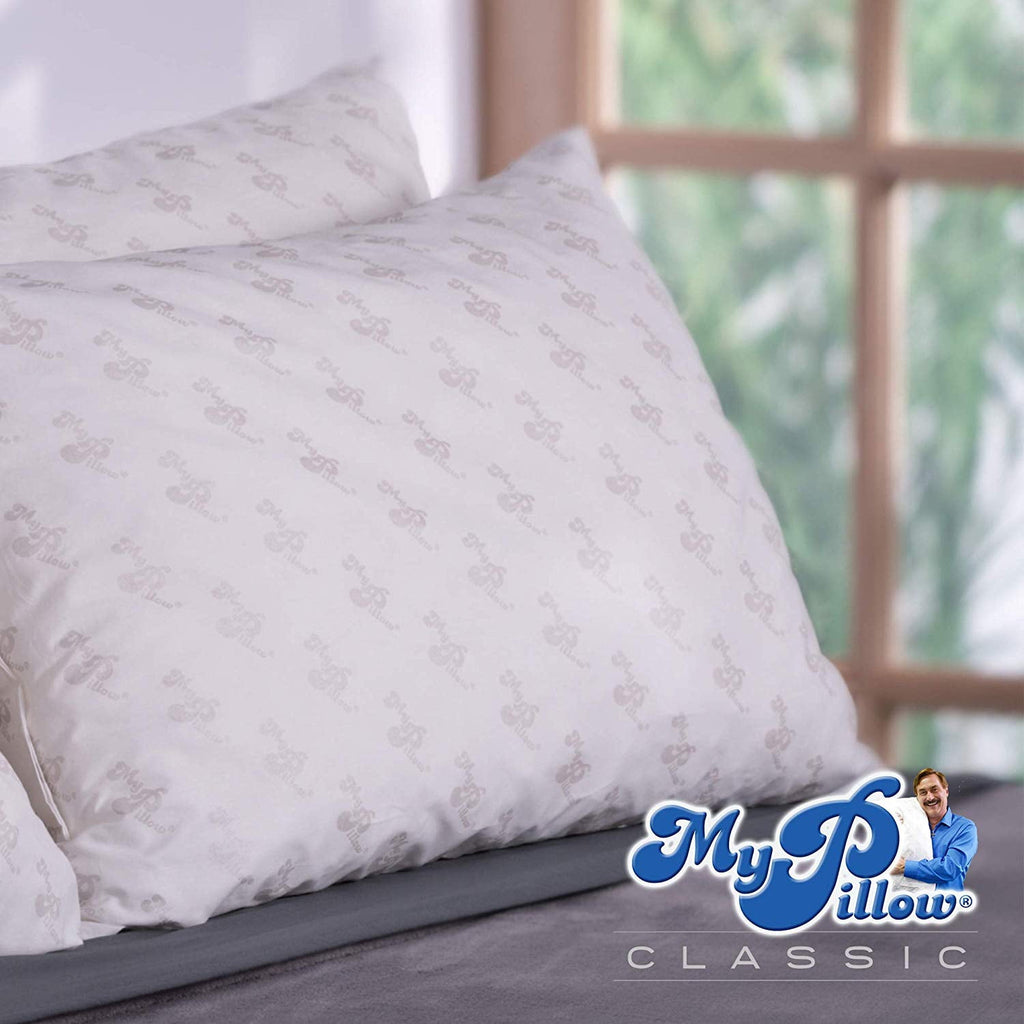Classic Series Foam Queen Size Bed Deep Sleep Pillow, White Medium Fill - Image 2