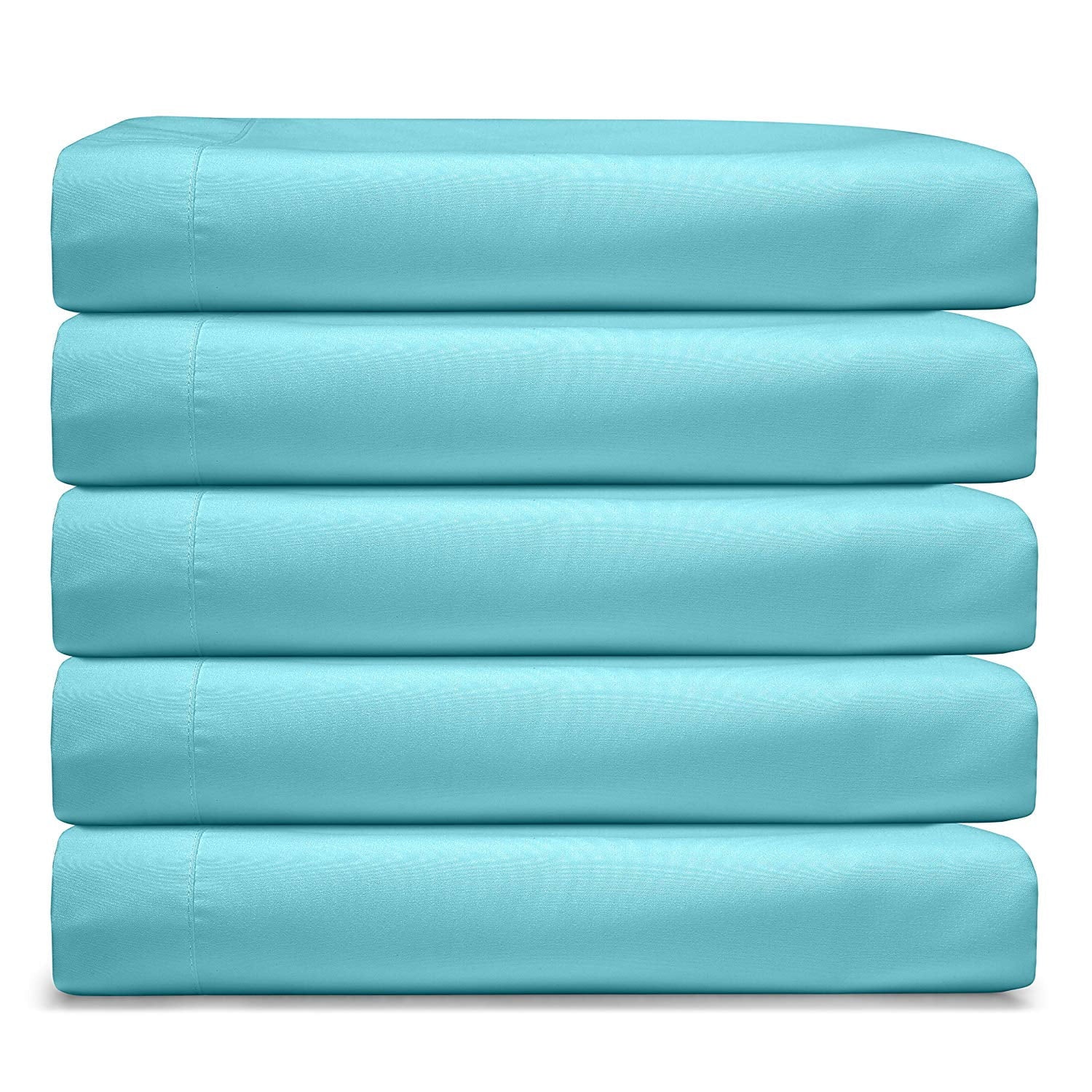 RV/Short Queen 6-Piece Bed Set for Campers - Deep Pocket Fitted Sheet Luxury Soft Microfiber, Teal - Image 2