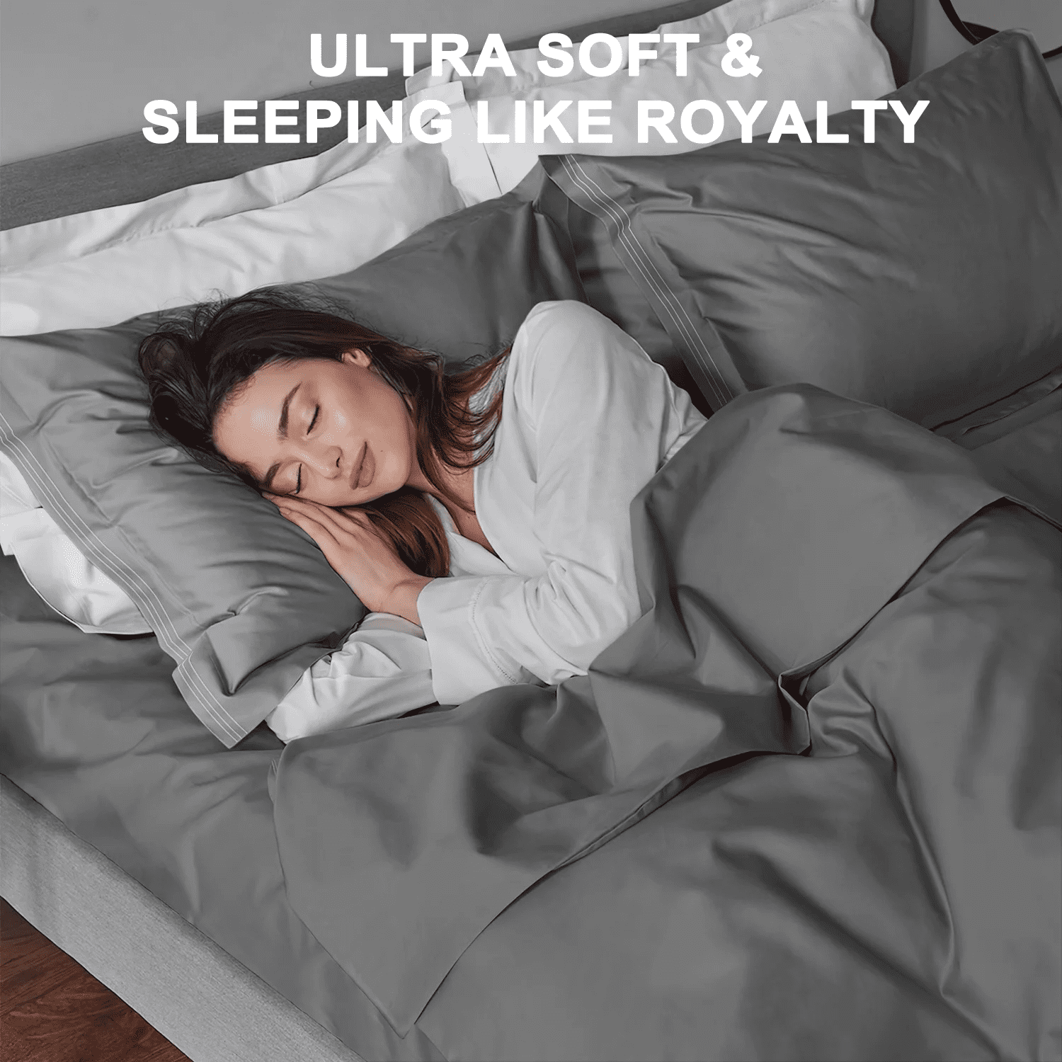 4 Piece Bed Sheet Set, Queen Size Upgraded Cooling Deep Pocket Comfy Breathable Hotel Luxury Bedding, Extra Soft Wrin... - Image 2