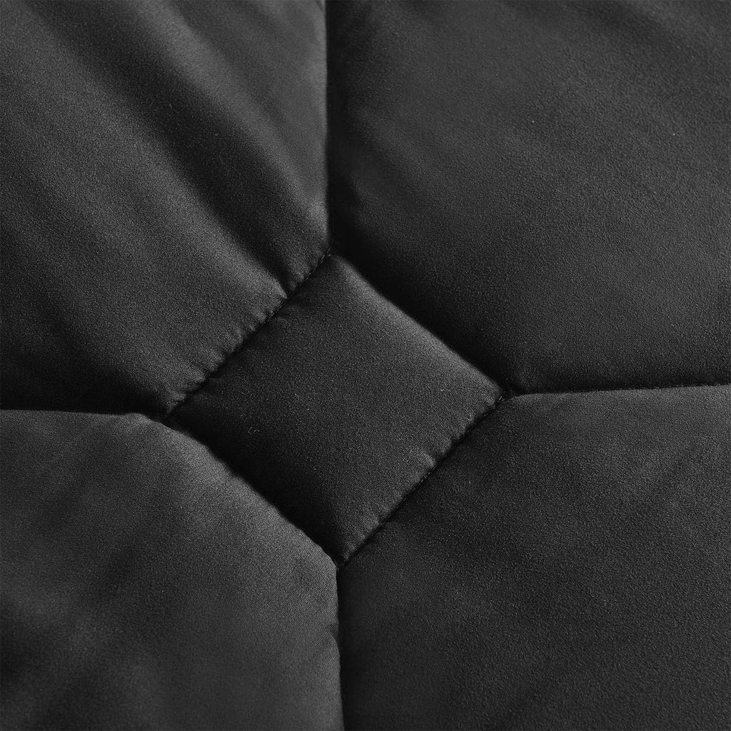 8 PCS Modern Comforter Set with Sheets All Season Bed in a Bag, Black, Queen Size - Image 3