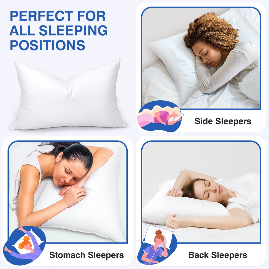Pillows and Bed Pillows Queen Size for Sleeping,With 2 Set of Soft Cotton Cover- Pack of 2 - Image 6