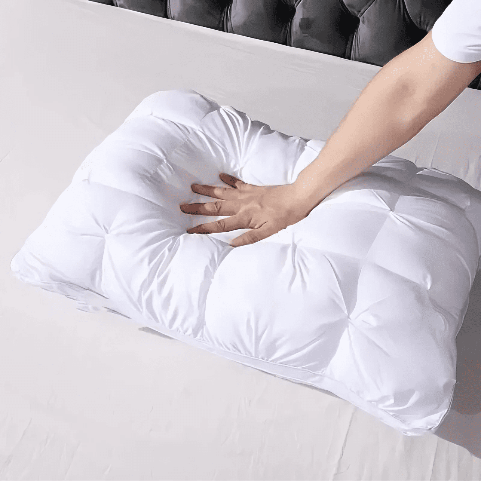 Queen Size Bed Pillows Set of 2, Hotel Quality, Down Alternative Gusseted Bed Pillows for Side, Back, or Stomach Slee... - Image 5
