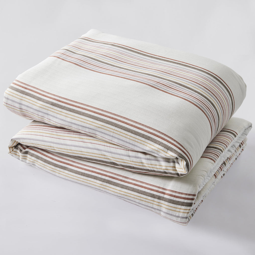 3-Piece Red Yarn Dye Stripe Comforter Set, Full/Queen - Image 5
