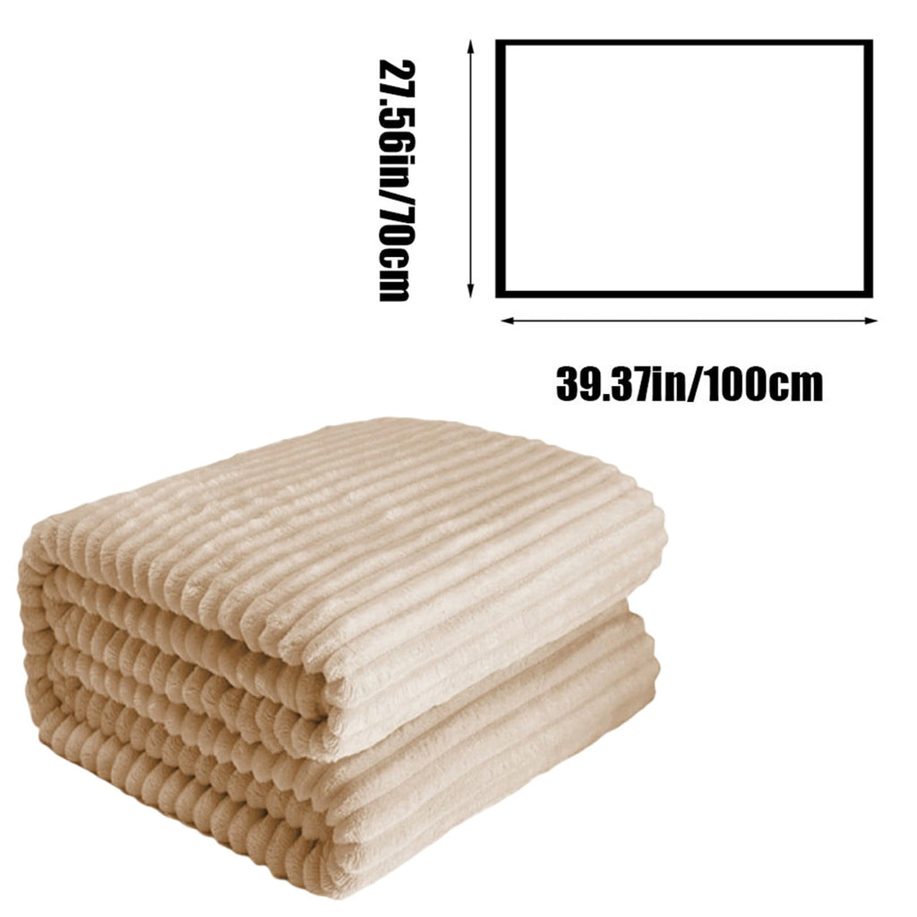 Extra Large Throw Blanket for Couch Home Office Hotel 100% Cotton Super Soft Blanket for Adult 47"x70" Khaki - Image 6