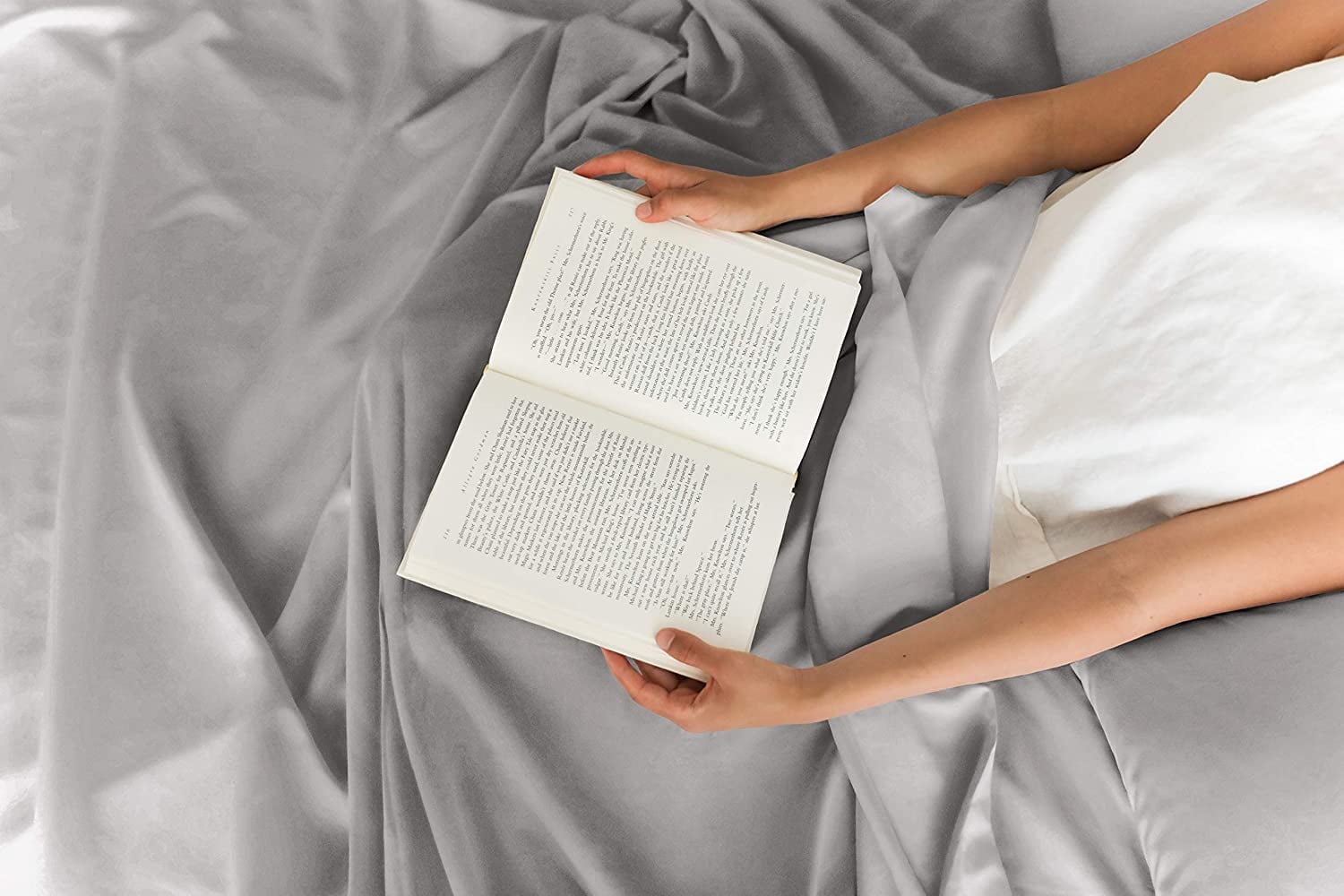CGK Linens 4-Piece 400 Thread Count Cotton Sheet Set - King Size 100% Cotton Sateen Bed Sheets Fits 18"-24" Mattresse... - Image 6
