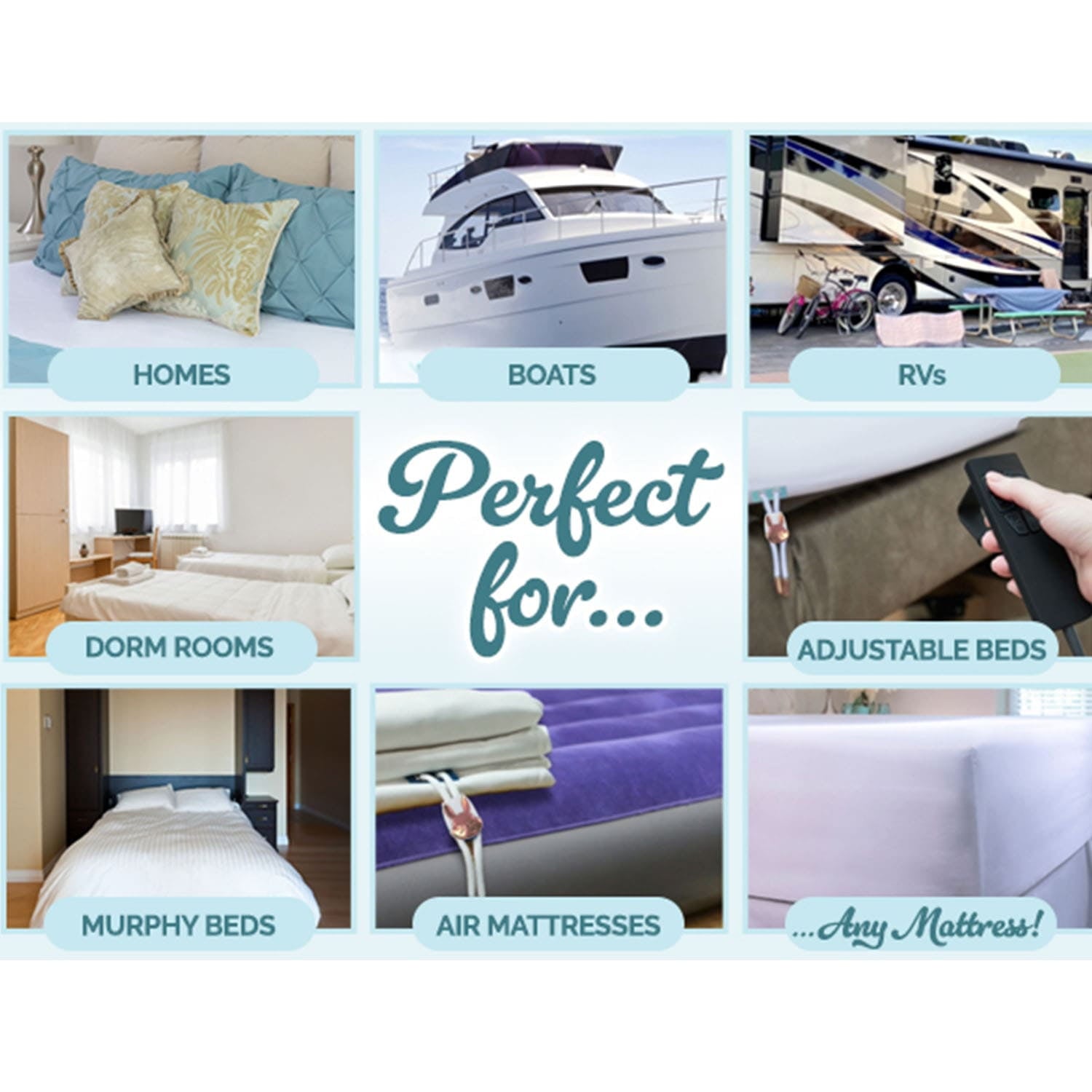 Fitted Bed Sheet With Built-In Compression Cord Locks On Mattresses & Won’t Slip - Image 3