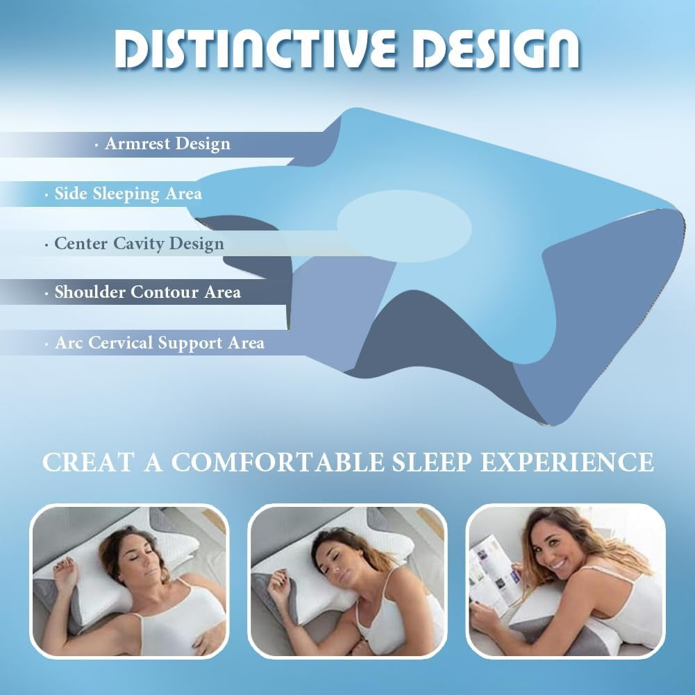 Airway Pro Sleep Apnea Pillow, Airway Pro Cervical Pillow - All-Night Neck Support, Ergonomic Pillows for All Sleeping Positions, for Neck P - Image 6