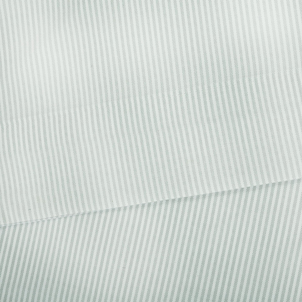 Easy Care 300 Thread Count Cotton Rich Percale Sheet Set, King, Grey Stripes - Image 2