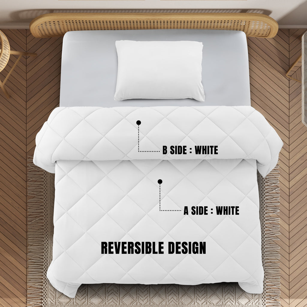 Lux Decor All-Season Comforter Sets Twin Size 2 PC, Reversible Bedding Set with Diamond Quilted Design Comforter and 1 Pillow Sham, Lightwei - Image 5