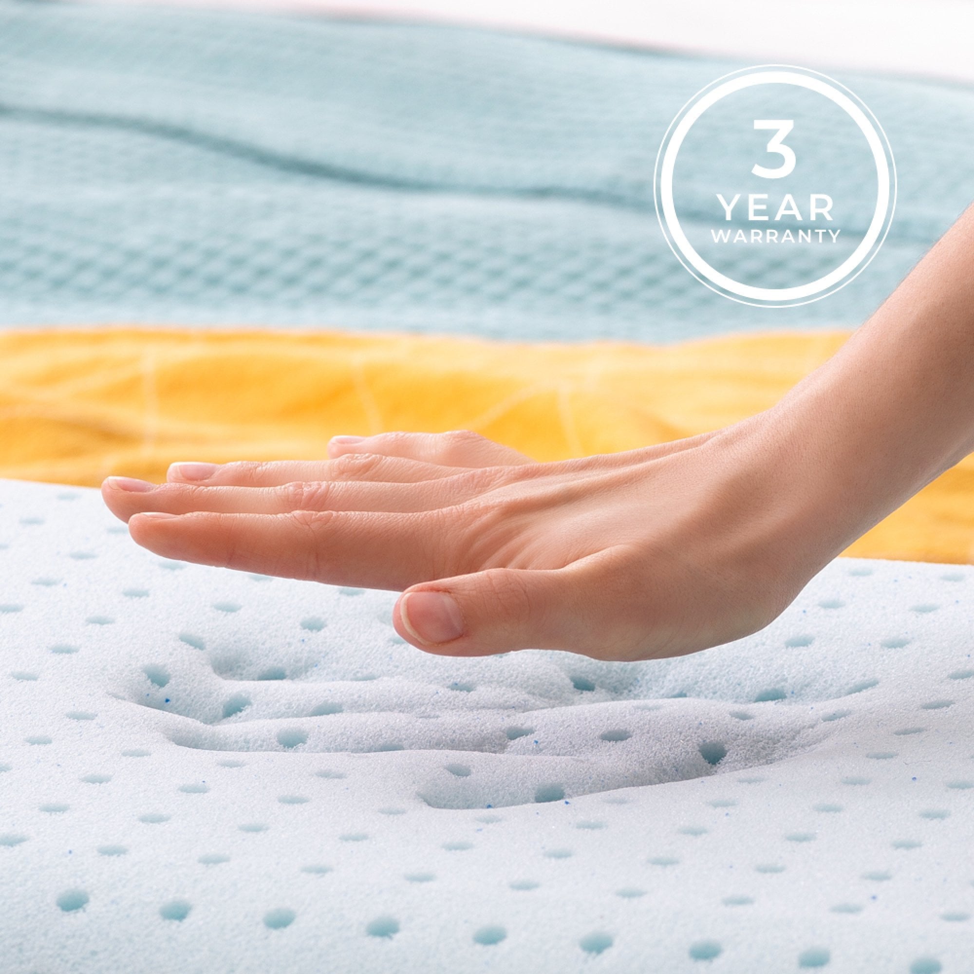 Linenspa Medium Feel Standard Size Ventilated Gel Memory Foam Bed Pillow with Washable Cover and Temperature Regulating Infusion - Image 5