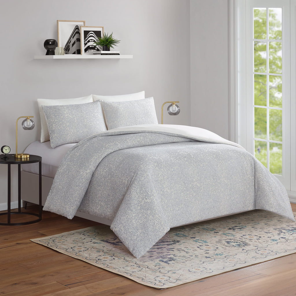 Better Homes & Garden Grey Chenille 3-Piece Comforter Set, Full/Queen, All Ages - Image 3