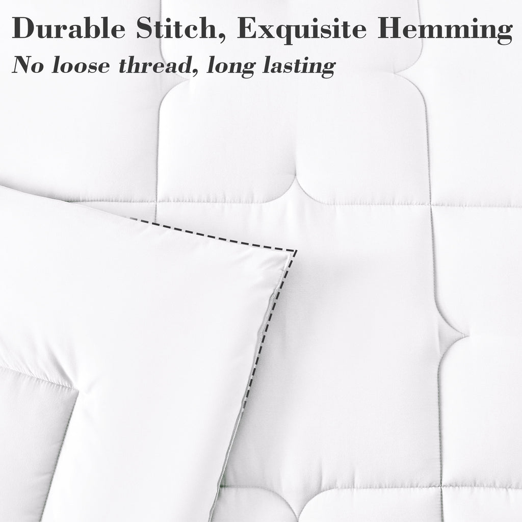 3-Piece Queen Comforter Set - All-Season Down Alternative Bedding Bundle with 2 Pillow Shams, Premium Soft Bedding Se... - Image 3