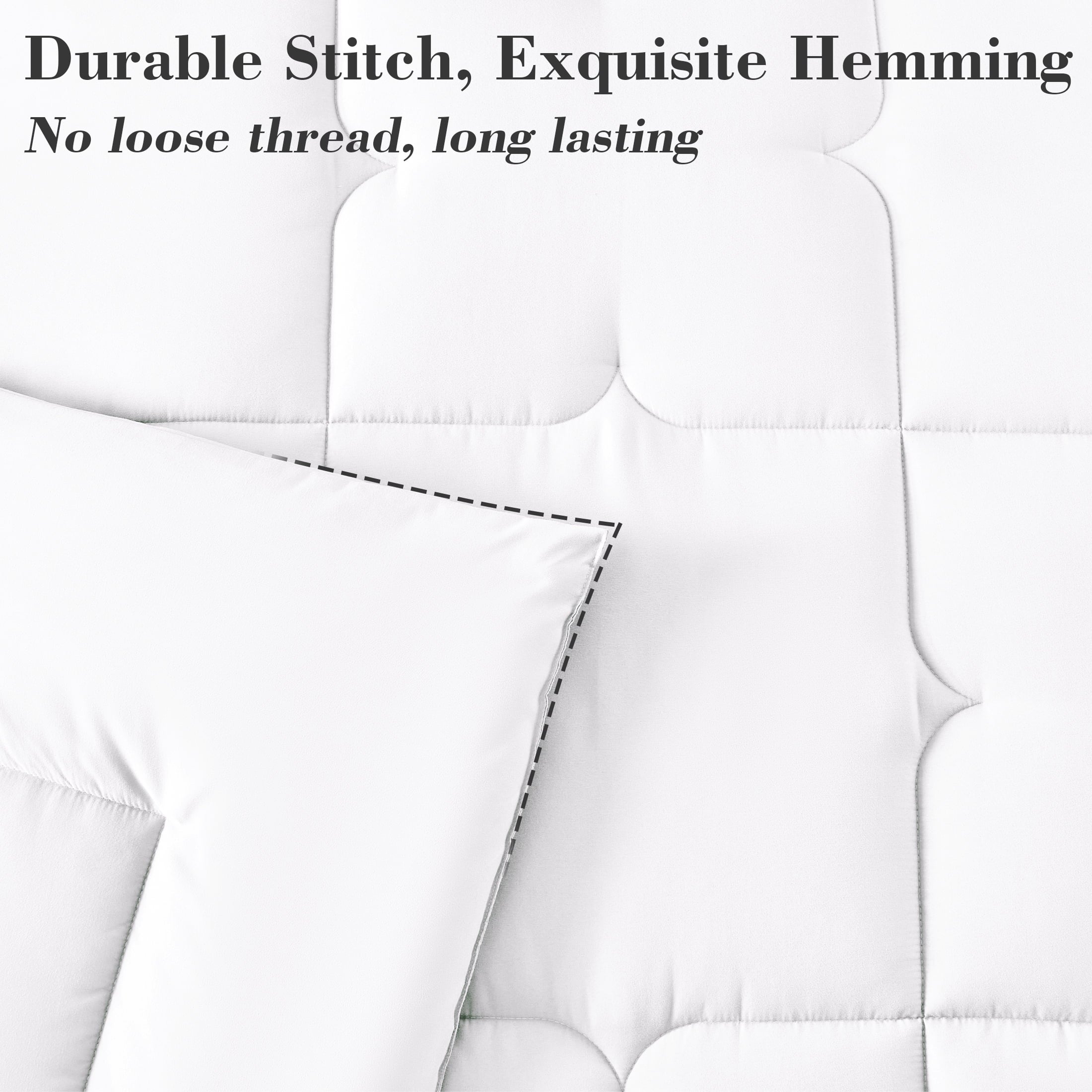 3-Piece Queen Comforter Set - All-Season Down Alternative Bedding Bundle with 2 Pillow Shams, Premium Soft Bedding Se... - Image 3