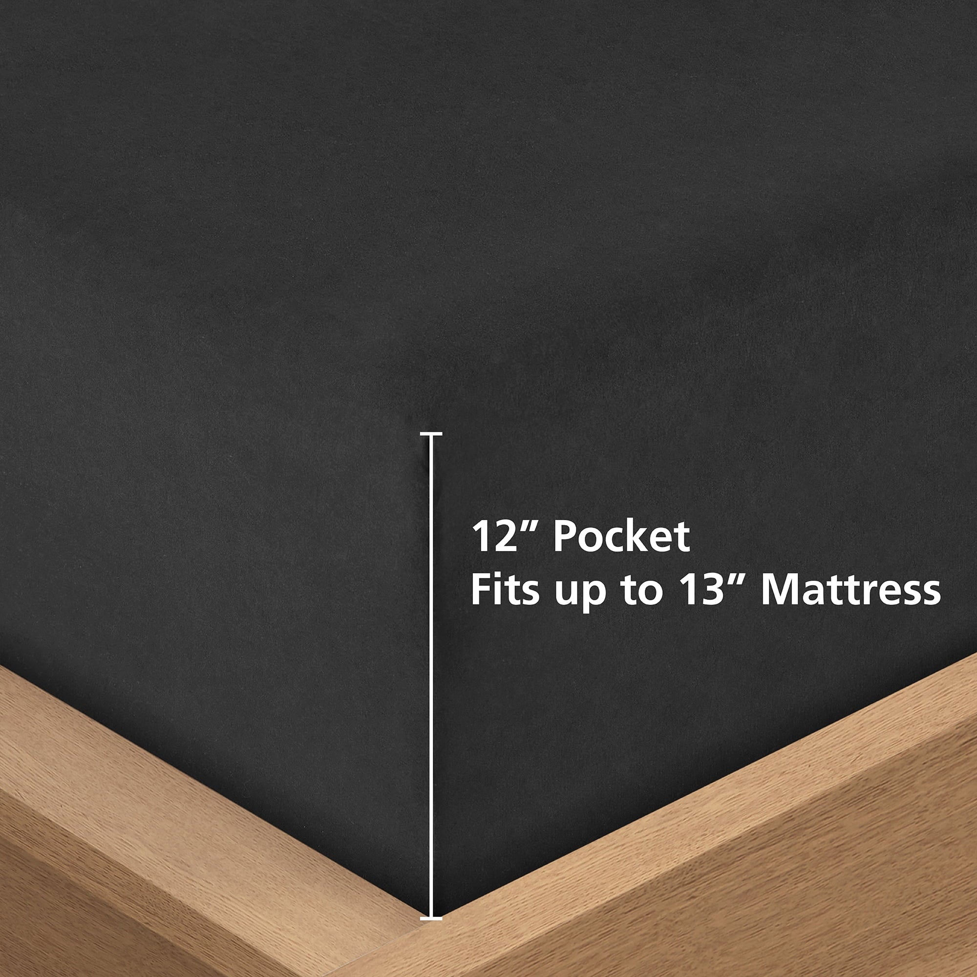 All in One Down Alt Reversible Comforter and Sheet set- 5 Piece, Twin, Black - Image 6