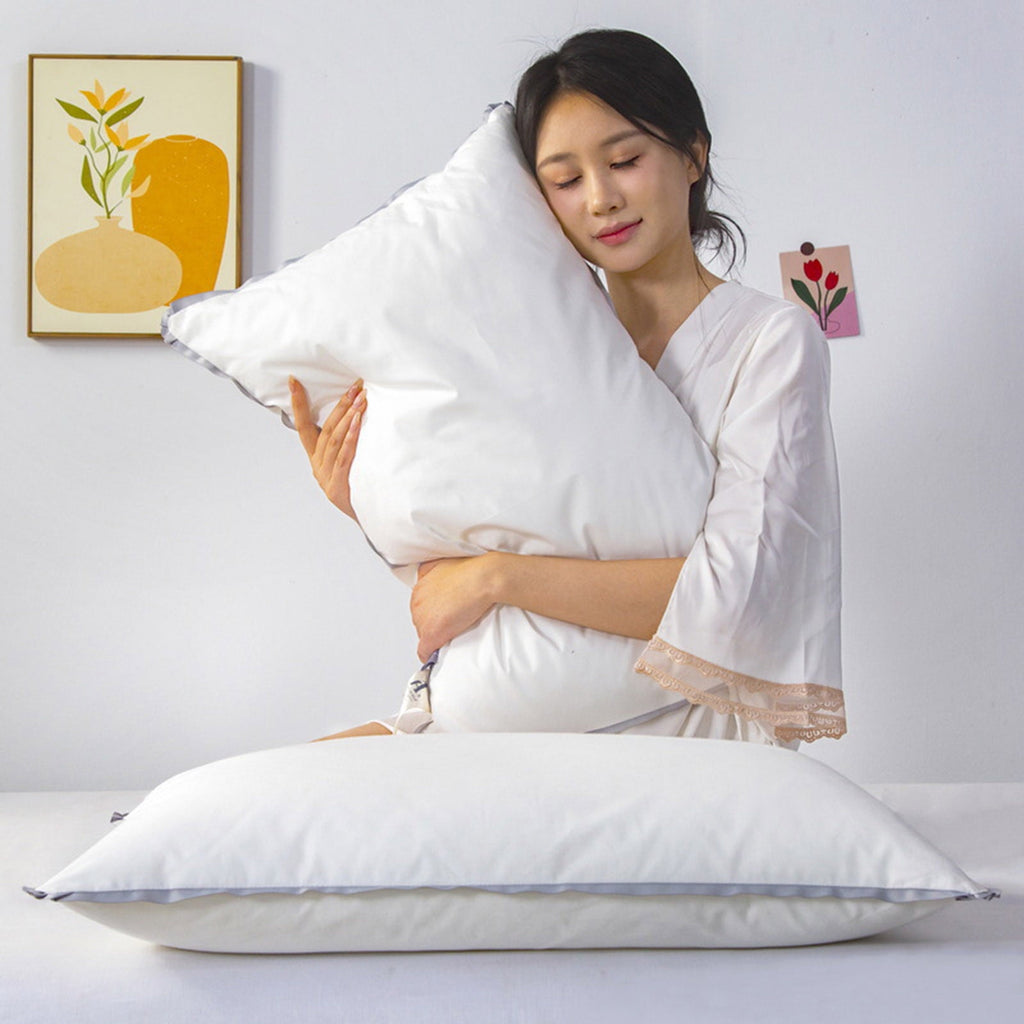 Flat Pillows for Sleeping Thin, Ultra Thin Pillow, Adjustable Shredded Memory Foam Pillows for Side Back Stomach Slee... - Image 6