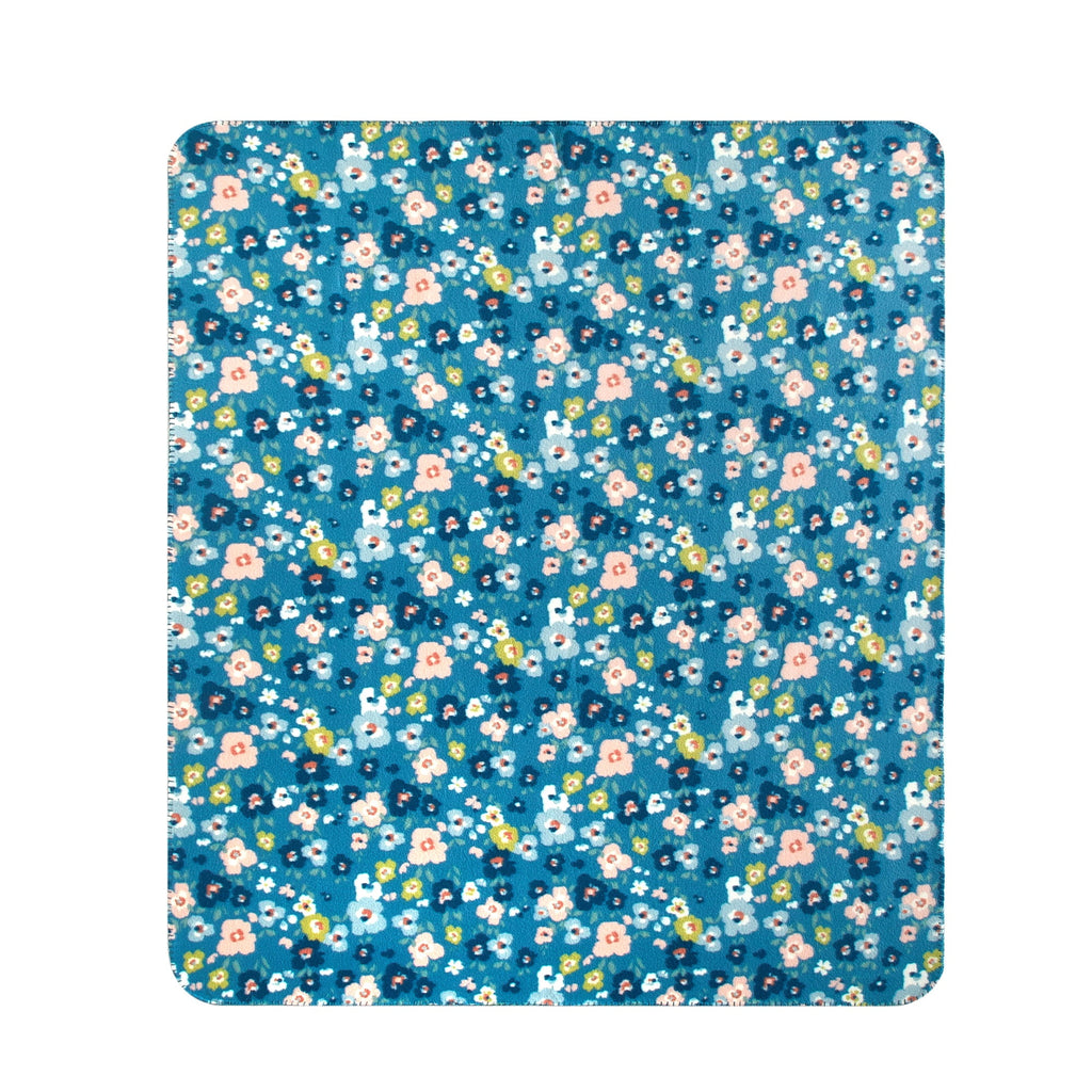 Mainstays Cozy Fleece Throw Blanket Delightful Floral 50" x 60", All Ages - Image 2