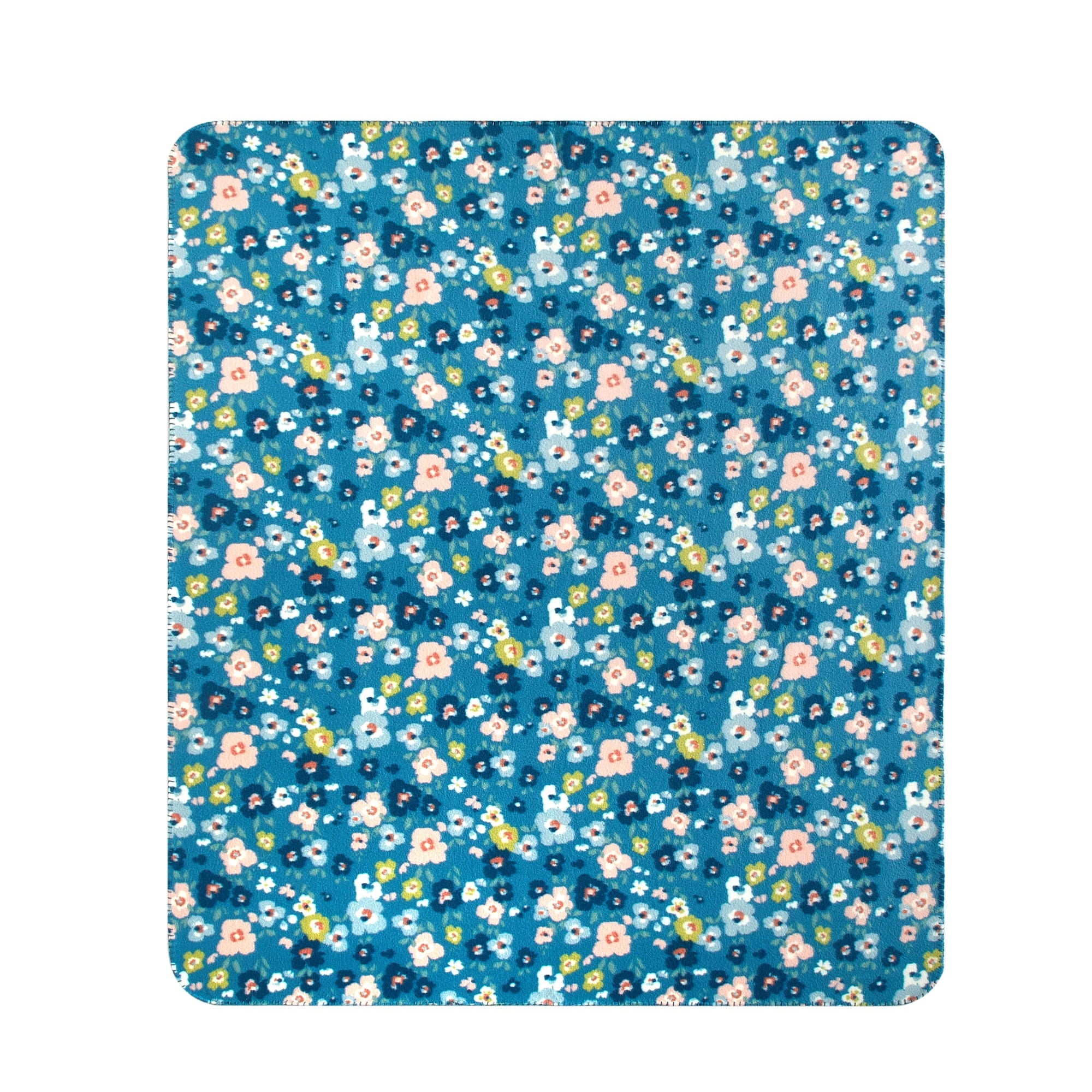 Mainstays Cozy Fleece Throw Blanket Delightful Floral 50" x 60", All Ages - Image 2