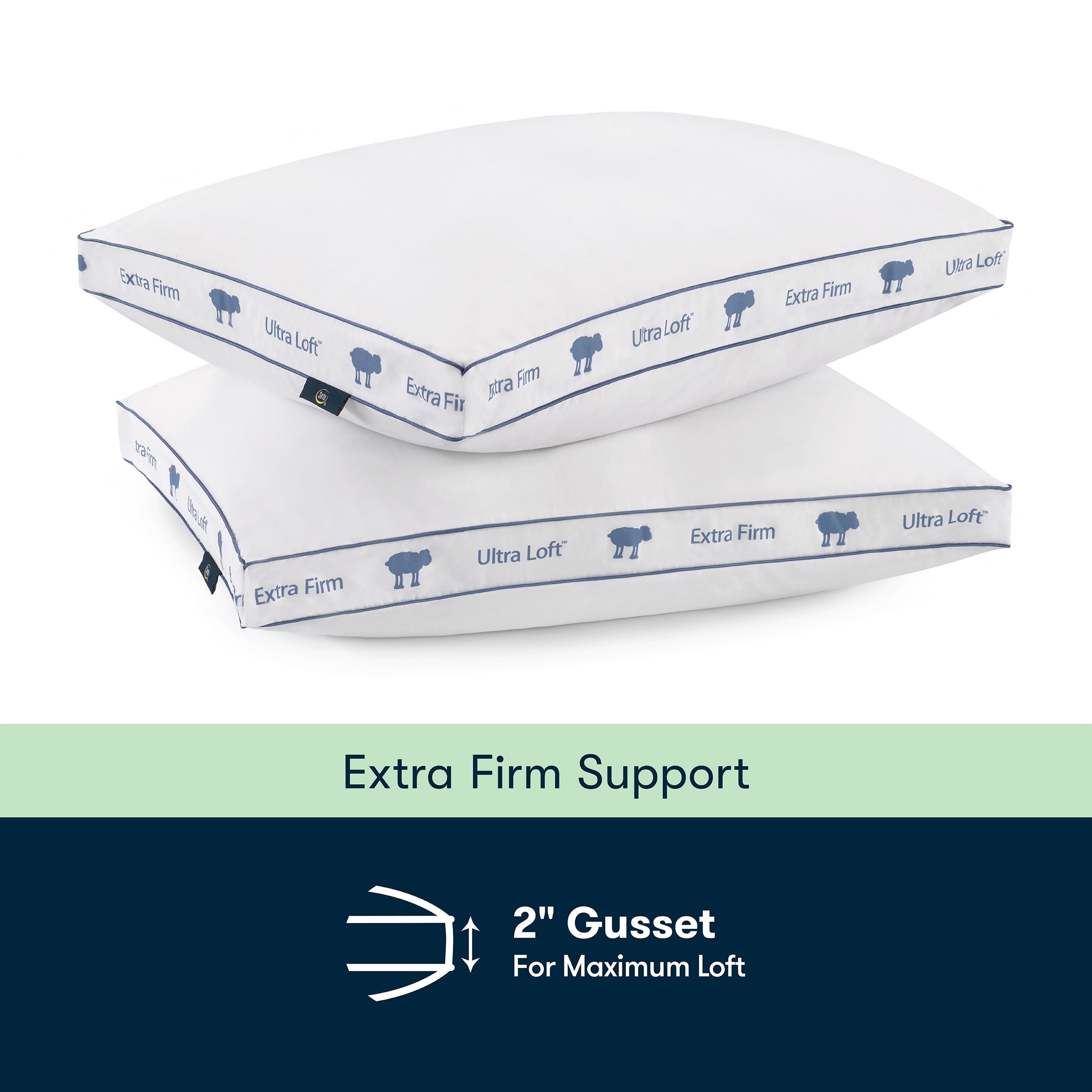 pedic Ultra Loft Standard/Queen Bed Pillow, Extra Firm Support - Image 4
