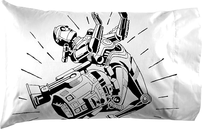 T-Shirt Comic 3 Piece Twin Size Bed Sheets Set - Disney Space Theme Bedding - Image 2