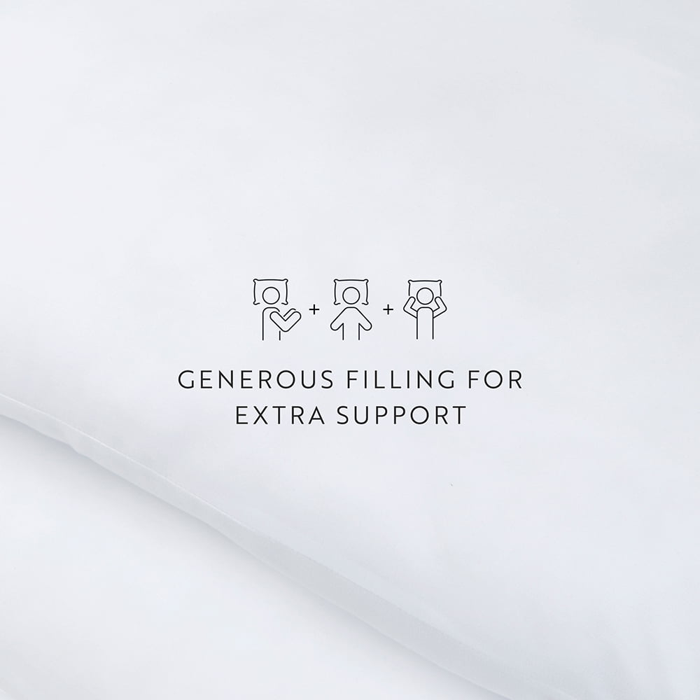 Plush Bed Pillows 2-Pack For All Sleep Styles - Back, Side and Stomach Sleepers - in King Size by Comfort Canopy - Image 3