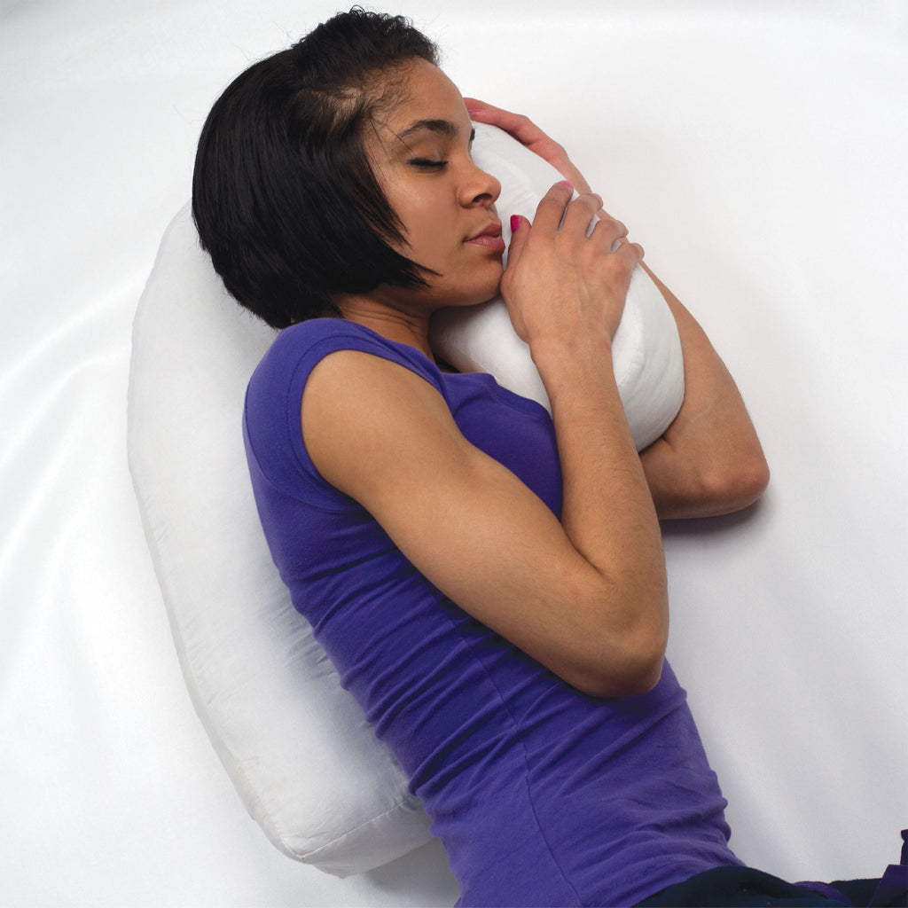 Bluestone Contour Side Sleeper Pillow with Ear Pocket for Pain Relief - Image 5