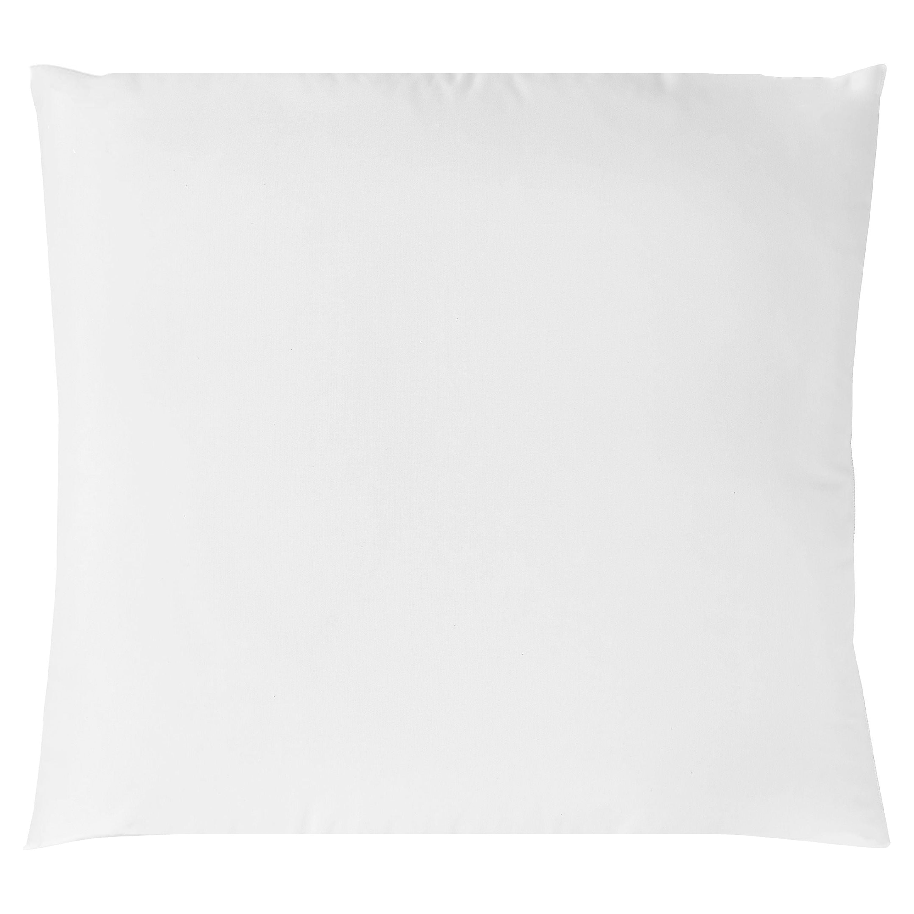 Cotton Euro Throw Pillow, 26" x 26", White- Allergy Defense Fabric - Image 2