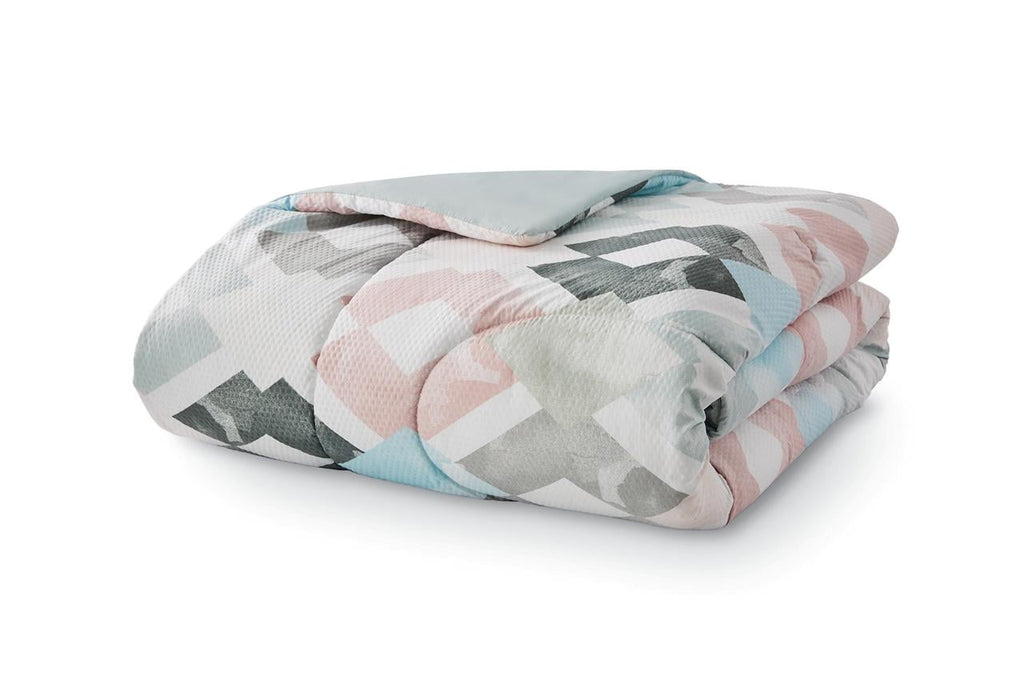 Reversible Marble Diamond 8-Piece Bed in a Bag Bedding Set, Twin/Twin XL - Image 3