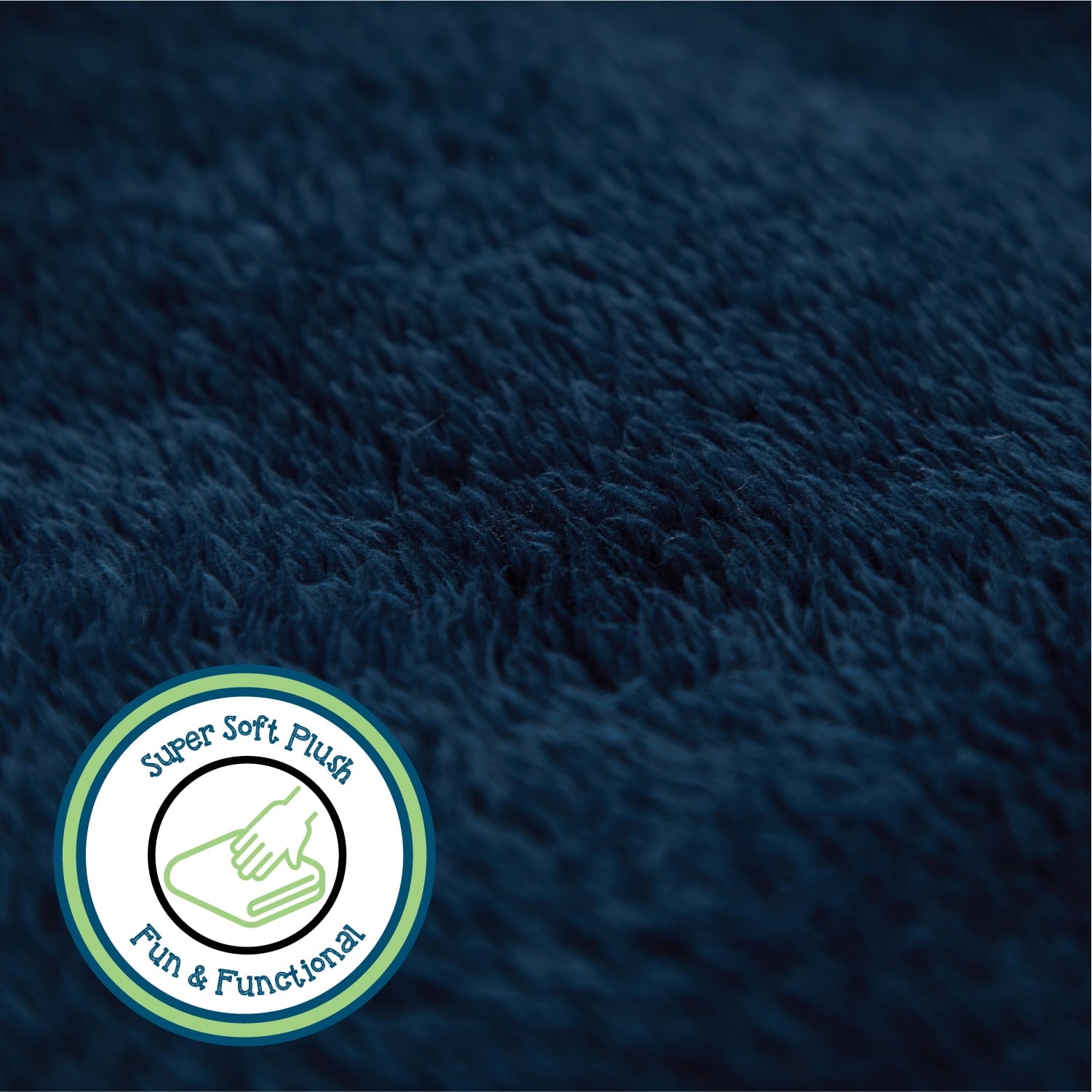Soft, Navy Blue, Oversized, Fuzzy, Throw Blanket for Kids, 72 x 50 inches - Image 2