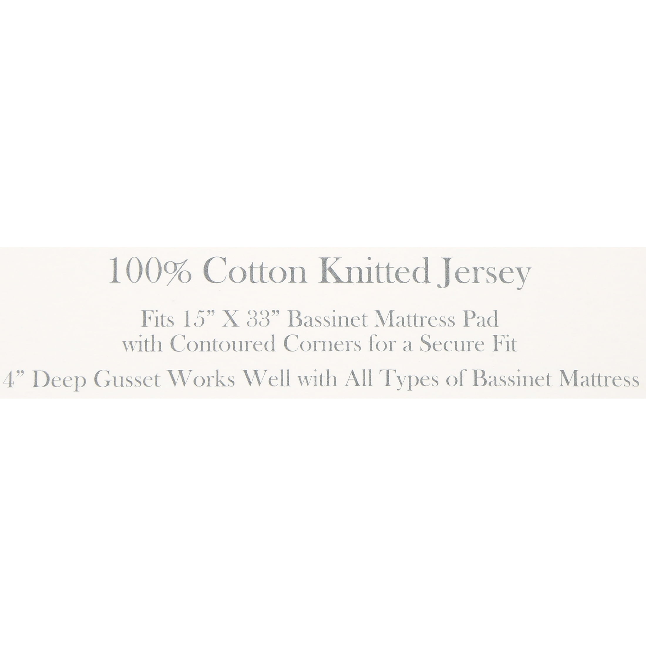 TL Care 100% Natural Breathable Cotton Jersey Knit Fitted Bassinet Sheet, White, 15" x 33", Soft Breathable, for Boys and Girls - Image 5